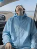 Chaqueta de Malla de Secado Rápido Estilo Americano para Hombre, Ropa Delgada de Verano de Alta Gama de Secado Rápido, Chaqueta Casual Suelta para la Piel
