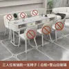 Mesa y silla para uñas juego oferta especial económica vidrio templado individual/doble persona mesa de uñas estilo minimalista ins de lujo ligero