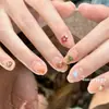 Lindos Dibujos Animados Estilo Hawaiano Gato Negro Pegatinas para Uñas Conchas Marinas DIY Pegatinas para Uñas