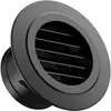 Tapa de aire para pared exterior de plástico, ventilación a prueba de viento y lluvia, tapa transpirable, entrada de aire de escape, conducto de ventilación de escape de humo, salida de aire