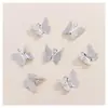 Brinco Colar Pingente Borboleta de Metal Tridimensional Material DIY Estilo Antigo Joias Feitas à Mão Acessórios de Pingente