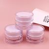 Botella Redonda de Gama Alta 10g 30g 50g Ps Acrílico Botella para Crema Envase de Plástico Cosmético Caja de Embalaje Crema Facial de Fondo Grueso