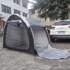 Tienda de Bicicletas Amplia de Doble Puerta Khaki Mejorada para 4 Bicicletas, Tienda de Almacenamiento, Cobertizo para Bicicletas, Tienda para Motocicletas