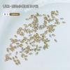 Rhinestones de Circonita Color Champán para Uñas, Mini Rhinestones Planos por Detrás, Decoraciones para Uñas, Rhinestones de Forma Irregular, Rhinestones Color Champán, Diamantes Mixtos para Uñas