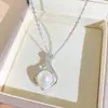 Bestseller do Douyin Pequena Bolsa Colar de Pérolas para Mulheres Moda de Alto Padrão Corrente de Clavícula Totalmente Cravejada Zircônia Exquisita Joia Versátil