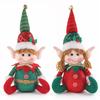 Nova Boneca Elfo de Lantejoulas de Natal Boneca Sentada Boneca Enfeites de Janela e Mesa Enfeites de Decoração de Natal