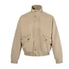 Chamarra de Vuelo Desconstruida Estilo Retro Americano Oso Mágico Estilo Granero Lavada Vintage Chaqueta de Béisbol