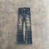 Jeans Rectos Vintage Retro de Calle Americana Mismo Estilo Ins Pantalones de Nicho de Moda Otoño e Invierno Nuevo Estilo Transfronterizo
