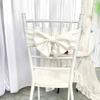 Amazon Transfronterizo Grueso Color Sólido Poliéster Elástico Lazo Hotel Boda Silla de Boda Respaldo Correas Decorativas Al por Mayor