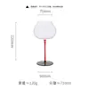 Taça de Vinho Tinto Levemente Luxuosa com Base Preta, Corpo Largo, Vidro de Cristal para Uso Doméstico, Base Preta, Haste Alta para Aroma, Taça Borgonha