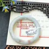 Um Item, Uma FotoJadite Grau A Textura Fina, Úmido e Semelhante à Água, Jade Vermelho com Pontos Dourados, Pulseira Bolo de Osmanthus, Tamanho 52 a 60