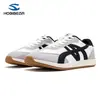 Zapatos de Punta Ancha para Hombre HOBIBEAR, Tenis Ligeros de Rayas Retro, Zapatos Casuales Versátiles de Cuero Artificial para el Día a Día, Venta Directa