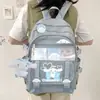 Mochila Articulada Kulomi Cachorro Yugui Popular na Internet Nicho Meninas do Ensino Fundamental e Médio Grande Capacidade JK Bolsa de Dor