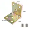 Soporte de Ángulo de Hierro Colorido 90 Grados Engrosado Reforzado en Forma de L para Gabinete de Esquina Armario Conector Hardware