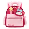 Nova Mochila de Desenho Animado para Jardim de Infância, Leve e de Grande Capacidade, Mochila Escolar Infantil Kuromi para Idades 3-6, Mochila Dopamina