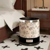 Papelero Retro Francés M^ para Sala de Estar, Dormitorio, Dormitorio Estudiantil, Cocina, Baño del Hogar, Gran Capacidad, Papel de Alto Valor
