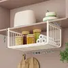 Estante de almacenamiento de cocina expandible, estante de especias colgante de capas, cesta colgante de almacenamiento debajo del gabinete