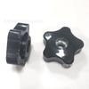 Fabricantes perilla de plástico de agujero pasante pentagonal de 38 mm-M8 perilla de plástico tuerca de perilla fija fabricantes