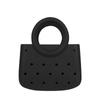 Bolso de Mano para Mujer EVA Nueva Moda Portátil Bolso con Agujeros de Anillo Hueco DIY Bolso con Agujeros Impermeable para Viaje Diario Playa