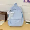 Mochila Estrela Menina Fofa Estudante do Ensino Médio Fashion Leve Estilo Ins Bolsa de Ombro Dupla Simples Estudante do Ensino Fundamental Viagem Mochila Pequena