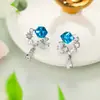 Colección Multicolor de Pendientes para Mujer, Niñas Dulces, Estilo Suave, Dulce y Fresco, Pendientes Retro Simples para el Día a Día