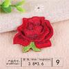 Sello de flor de bordado por computadora japonés, parche delicado con pequeñas flores, pegatinas de tela, decoración de ropa, reparación al por mayor