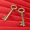 Llave antigua creativa de latón pequeño colgante llave artesanías metálicas cobre puro pareja pequeños accesorios pequeño regalo de cobre