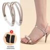 Tacones altos con cordones de tacón anti-caída, instalación sin tacón, cordones multicolores con pedrería, cinturón elástico de fijación anti-caída