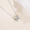 Collar de plata de ley S925 con forma de corazón guardián y diamantes Mosan, colgante de amor, joyería Spice Girl con un dulce viento fresco, transfronterizo, novedad de 2022