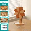 Tapete Isolante, Decoração de Mesa Dinâmica de Moinho de Vento, Artigos Criativos para Casa, Suporte de Panela Sólido de Madeira Anti-Escaldante, Porta-Copos Dobrável Atacado
