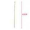 Modelo Nuevo Tallo Curvo de Peonía Individual Tallo de Planta Verde Artificial Semi-Terminado Material DIY Hecho a Mano Accesorios de Plástico Venta al por Mayor