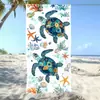 Toalla de Baño de Microfibra Secado Rápido No se Pega la Arena con Diseño de Tortuga Transfronterizo Toalla de Playa Estampado de Tortuga para Vacaciones en la Costa Hecha a Medida