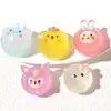 Llavero de Pastel de Maquillaje Luminoso de Dibujos Animados 3D, Juguete Infantil de Moda para DIY, Accesorios de Adorno de Resina de Pegamento de Crema