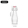 Botella de Vidrio Transparente con Cierre Hermético, Botella Multifuncional de Bloqueo Engrosada, Botella para Enzimas, Botella para Bebidas, Botella para Trasvase de Vino de Frutas Casero al por Mayor