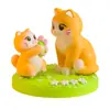 Figura Creativa Nueva de Gatito de Resina Giratoria Interactiva, Linda y Sanadora Decoración para Escritorio de Oficina, Regalo Navideño