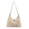 Bolso de Hombro Transparente de Gran Capacidad Nuevo Estilo Bolso de Muñeca para Niña Bolso Tote Casual Bolso Bandolera Portátil para Estudiante de Secundaria