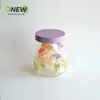 500ml atacado garrafa de desenho animado pote de plástico lanche de feijão dissolvido bola de espinheiro pote selado pote de comida garrafa de plástico transparente pet