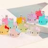 Resina simulación dibujos animados tridimensional lindo animal cabeza de gato diy adornos para coche colgante micro paisajismo tocado pinza para el pelo decoración
