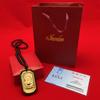 Colgante de Buda Guanyin Moyu de la marca Hetian Jade Square con incrustaciones de oro, collar con colgante de Buda Maitreya para hombres y mujeres, regalo de cumpleaños
