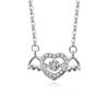 Nuevo Collar Inteligente Shangying Angel Love para Mujer Verano Simple Lujo Ligero Nicho Dulce Elegante Cadena para Clavícula