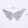 Hanmei nueva forma tridimensional mariposa hot drilling bolsa ropa hot figure paste rhinestone hot figure camiseta cuello V decoración venta al por mayor