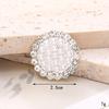Nuevos Accesorios de Anillo DIY de Perlas y Pedrería, Decoraciones de Lujo para Zapatos con Agujeros, Aleación Incrustada con Diamantes, Joyería de Piedras Preciosas de Cristal, Accesorios Decorativos