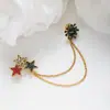 ¡Guau!Corona Retro Europea y Americana Cadena de Borla Moda Ropa Formal Lujo Ligero Gama Alta Accesorio de Pedrería Broche