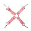 Fivela Cruzada Sm, Conjunto de Treinamento Erótico, Conjunto de Bondage, Algemas de Couro Pelúcia, Produtos Sexuais para Adultos