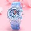 Stock Listo Reloj Luminoso Infantil Princesa Su Princesa Aisha Luz de Colores Intermitente Reloj de Regalo para Niña