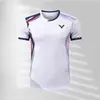 Uniformes de Badminton do Mesmo Estilo para Homens e Mulheres, Uniformes de Competição de Manga Curta, Uniformes Esportivos de Manga Curta para Tênis Absorventes de Suor e Respiráveis, Uniformes de Equipe de Vôlei