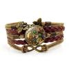 Pulsera de Engranajes Mecánicos Punk Nueva Transfronteriza, Gema del Tiempo, Mariposa Marrón, Pulsera Tejida Multicapa, Venta al por Mayor