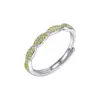 Nuevo anillo de cuerda retorcida europeo y americano para mujer, moderno y versátil, anillo abierto de nudo de bruja de nicho con diseño único