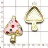 Set Mixto de 20 Colgantes de Aleación de Esmalte Coloridos de Casa de Dibujos Animados y Champiñón Accesorios para Pulsera, Collar, Joyería DIY