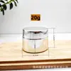 Botella de Crema con Tapa de Rosca Plateada Galvanizada, Botella de Vidrio Sellada para Crema Facial, Botella de Muestra para Crema de Ojos, Envase Cosmético con Logo Personalizable